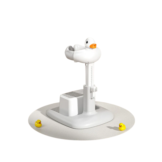 Children’s Adjustable Bath Stand with Safety Stool