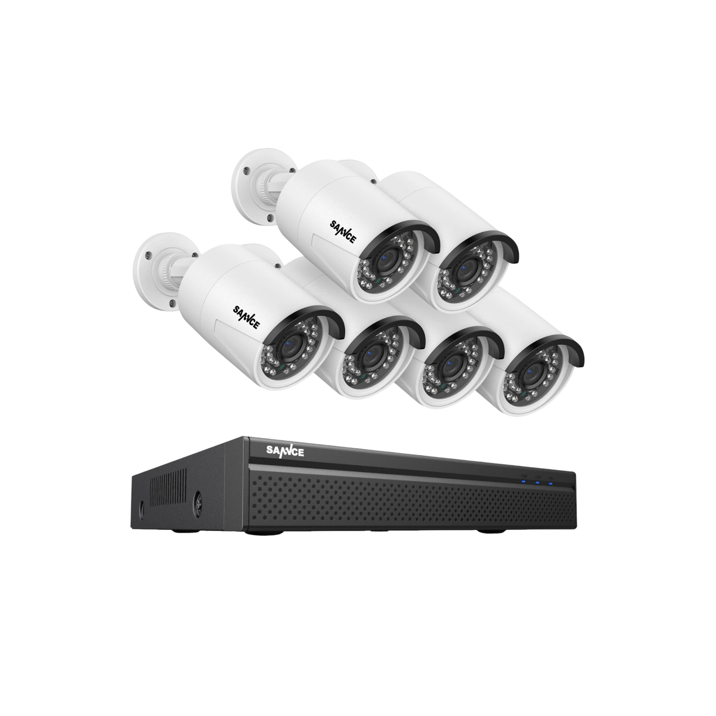 6 Camera 5MP PoE Security System 8CH