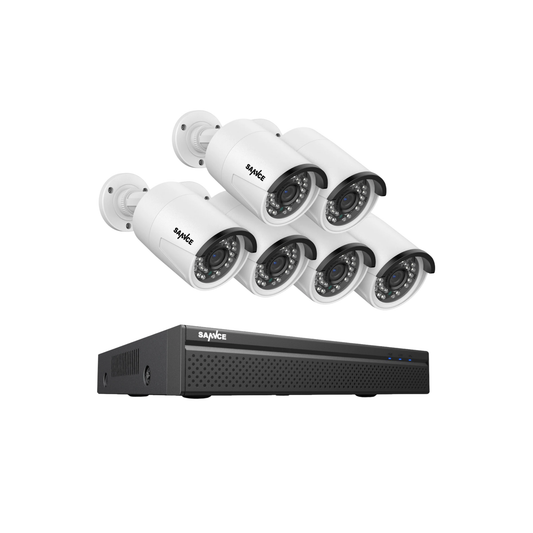6 Camera 5MP PoE Security System 8CH