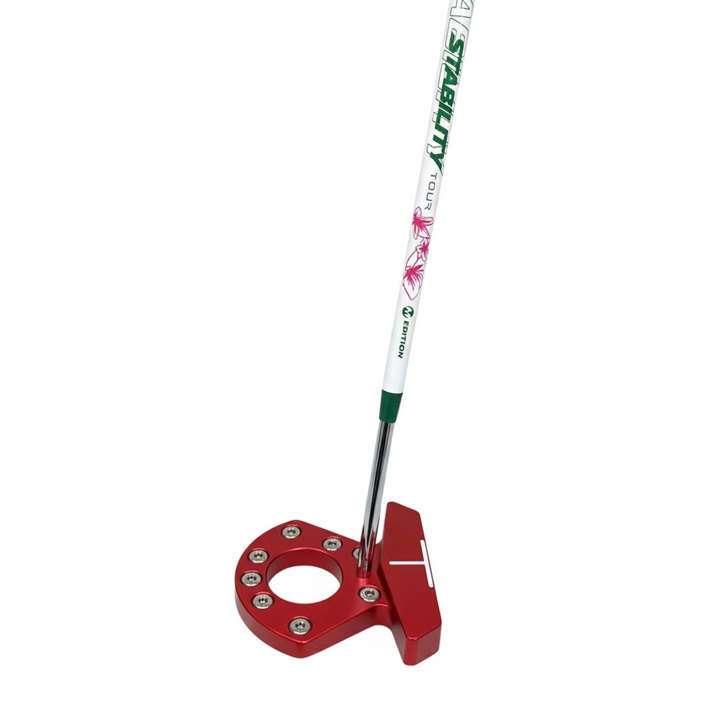 Red 35in Golf Putter Zero Torque Right-Handed
