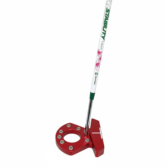 Red 35in Golf Putter Zero Torque Right-Handed
