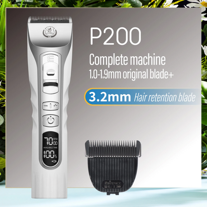 Cordless 3.2mm Pet Hair Clippers with Rechargeable Battery