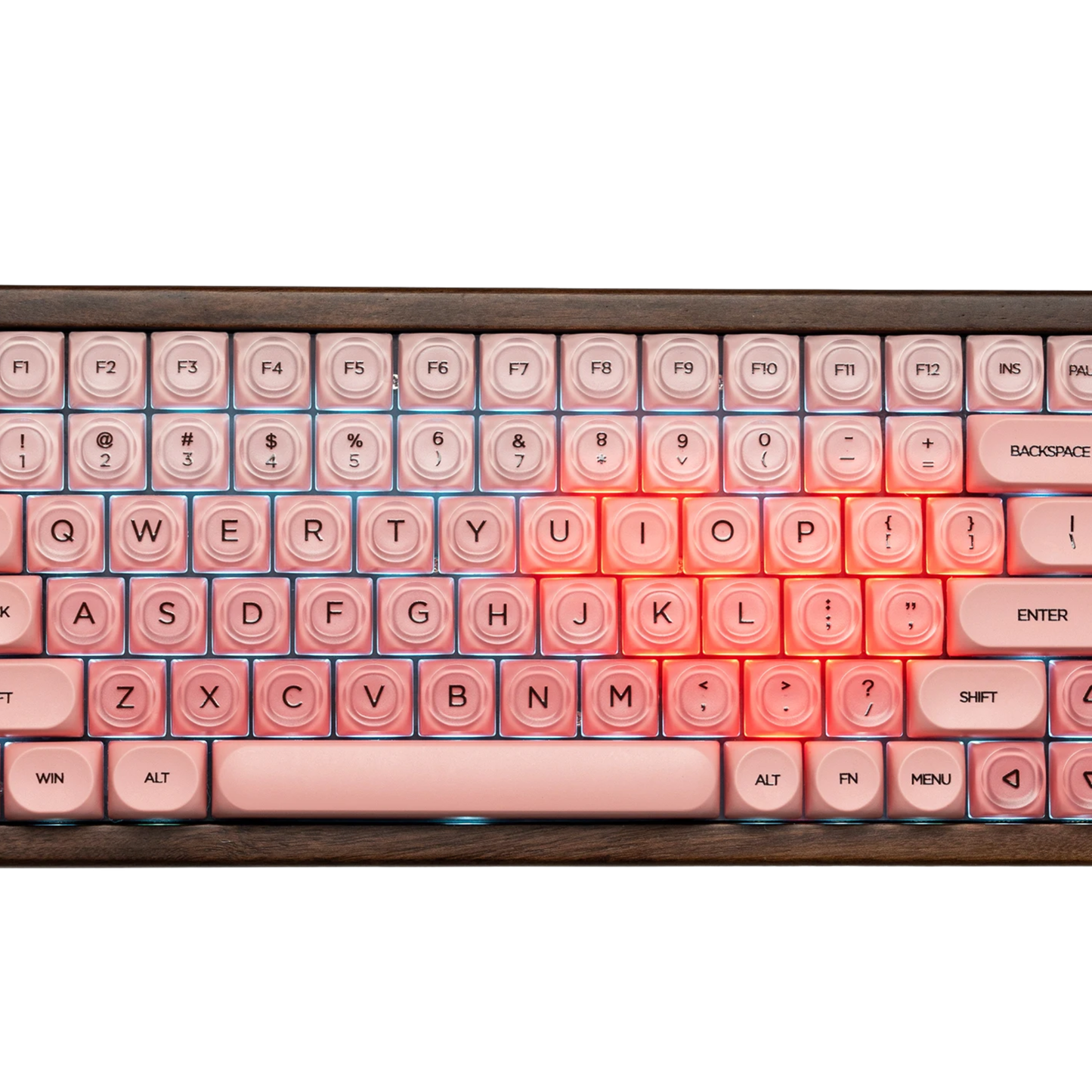 Wooden 75% Mechanical Gaming Keyboard RGB Wireless Hot Swap Kit