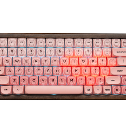 Wooden 75% Mechanical Gaming Keyboard RGB Wireless Hot Swap Kit