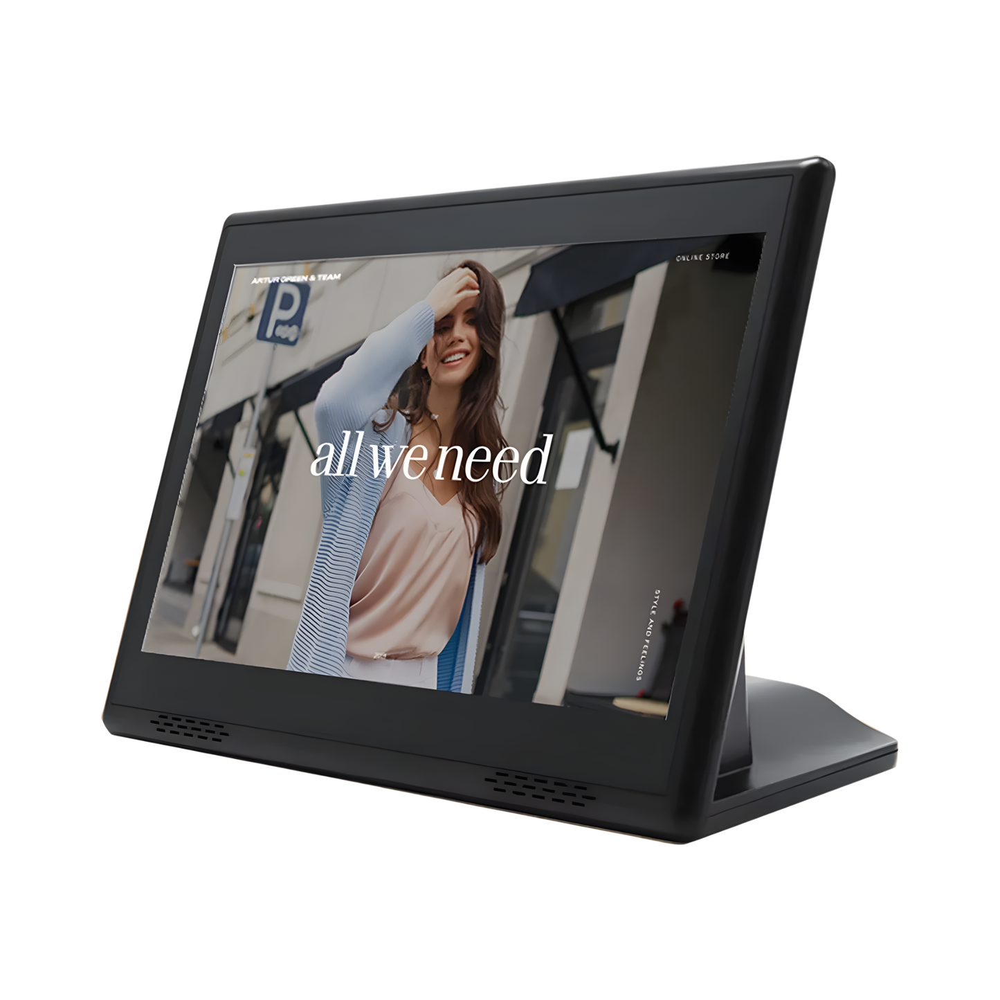 10.1 Inch Android 14 POS Tablet 4G Black