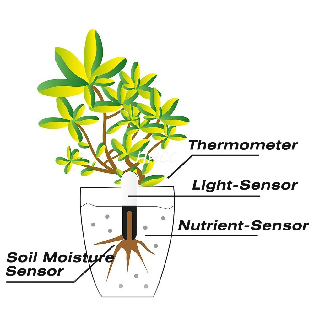 Smart Plant Soil Moisture Monitor 6 Pack