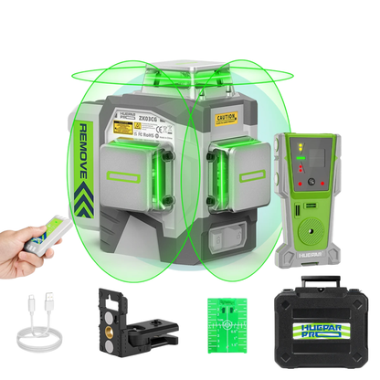 Self-Leveling Green Beam Laser Level With Receiver