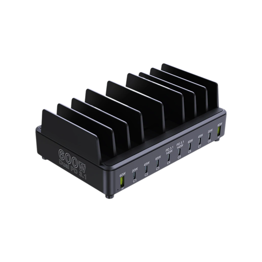 600W Multi USB Fast Charging Station with 10 Ports