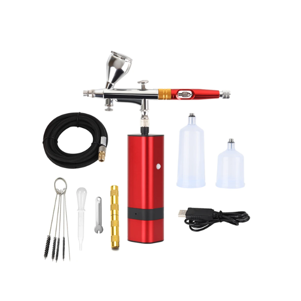 Portable Airbrush Compressor Kit for Cake Nail & Tattoo Art