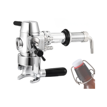 Stainless Steel Beer Bottle Filler Tap No-Foam Swing Top