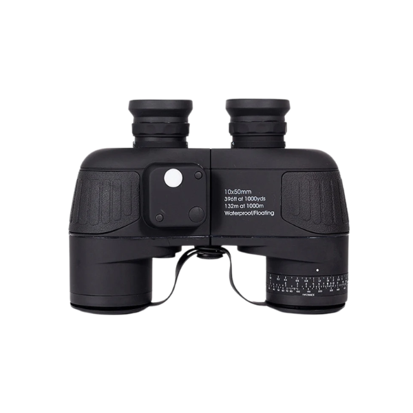 10x50 Marine Binoculars with Compass Rangefinder, IPX7 Waterproof