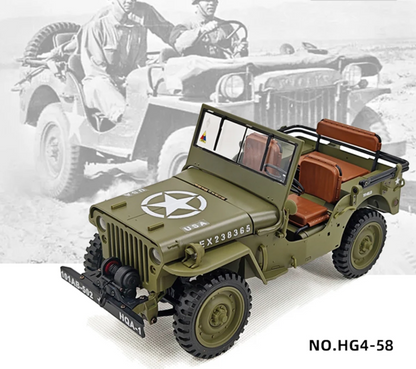 4WD Remote Control Military Crawler Truck Green