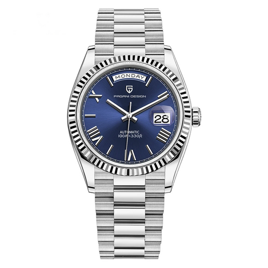 Classic Automatic Mens Watch Sapphire Glass Blue