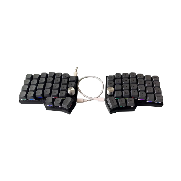 Ergonomic Split Mechanical Keyboard 4×6 Hot-Swappable RGB