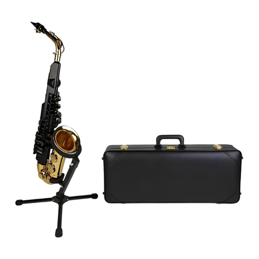 Pure Copper Alto Saxophone Bend Pipe with Leather Case