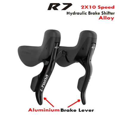 R7 Alloy 2x10 Hydraulic Brake Shifter Pair