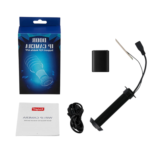 Wireless 153 Night Vision Door Viewer Camera 128GB Black