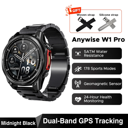 Smartwatch 1.43 Inch 5ATM Health Monitoring Offline Maps