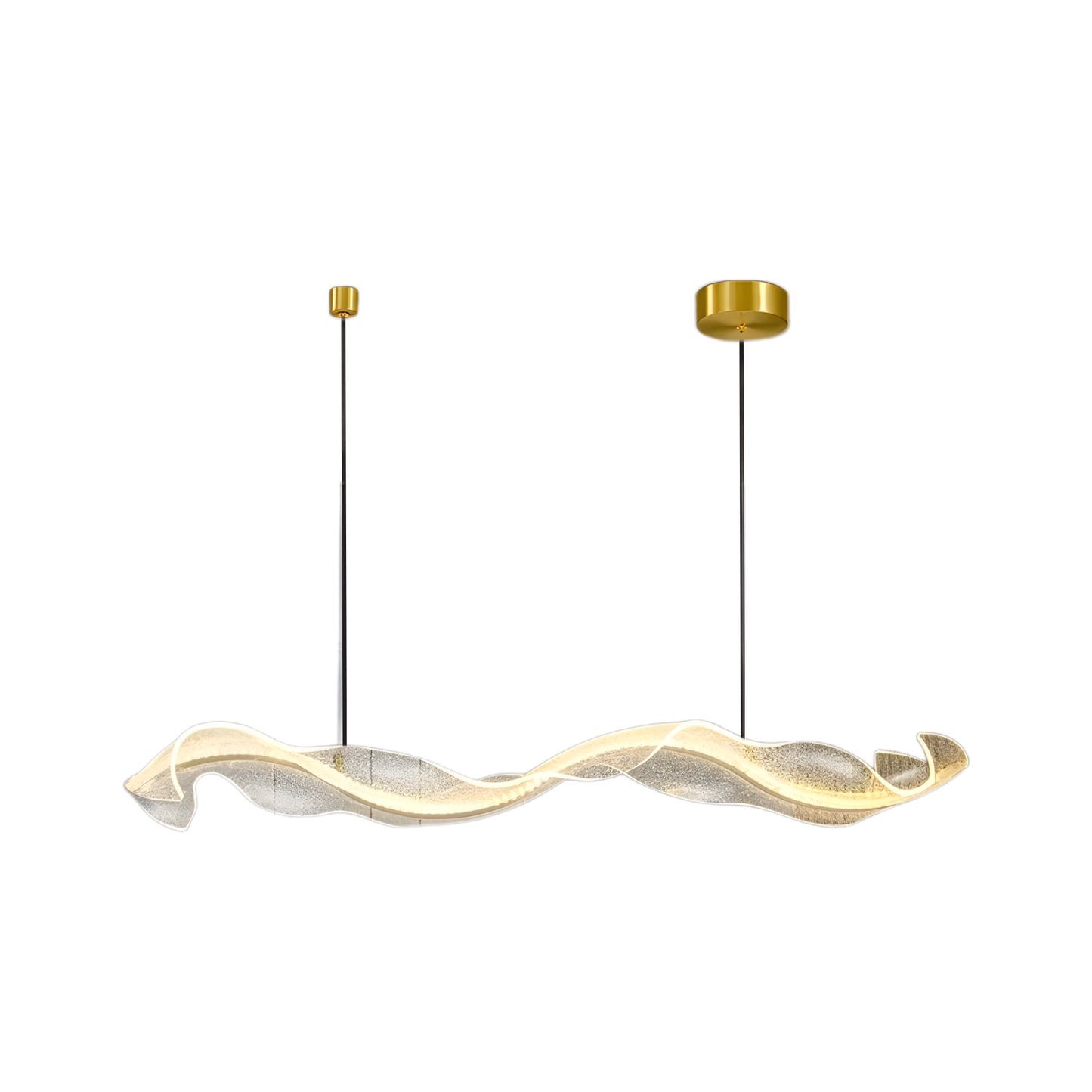 Modern Gold Warm LED Hanging Light 100cm