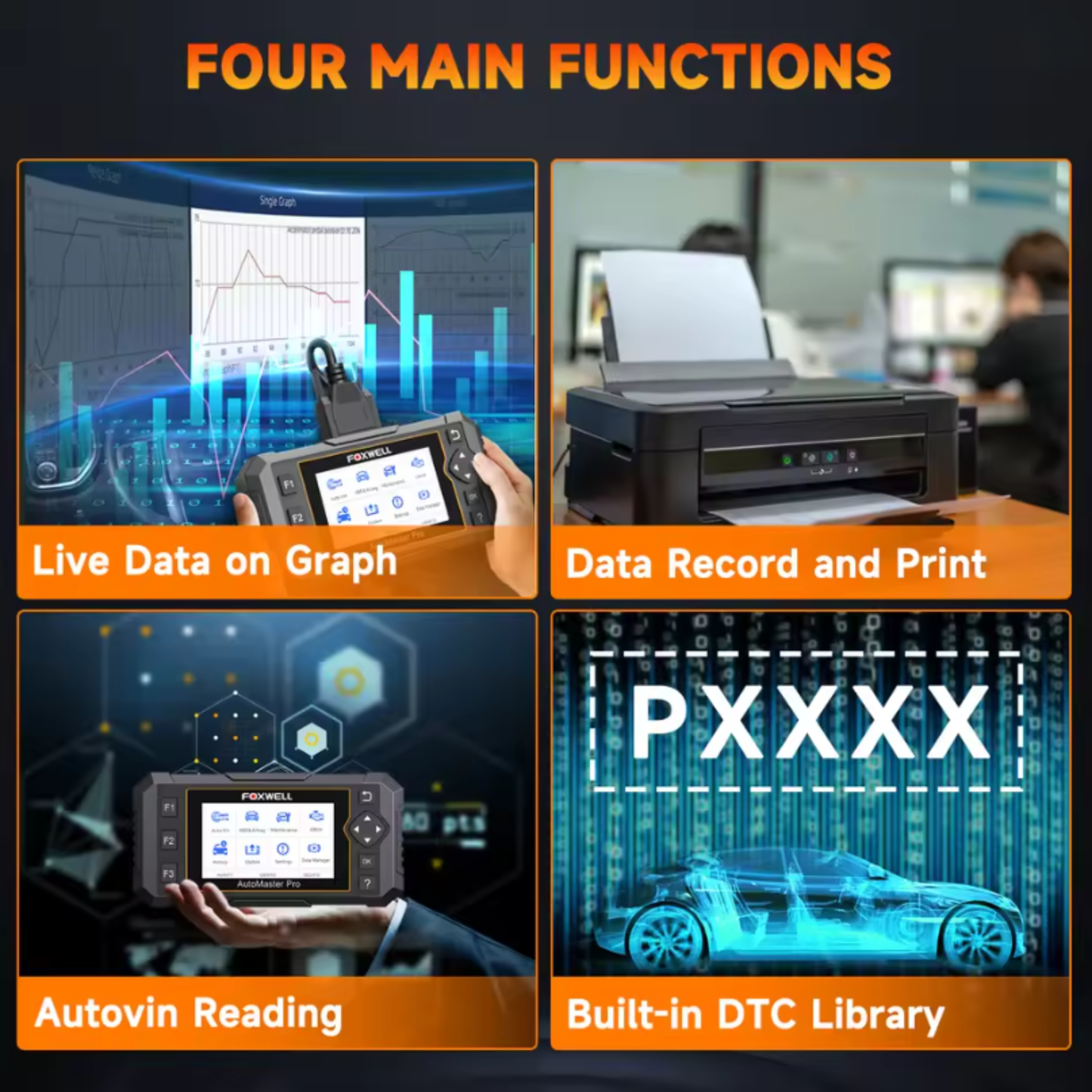 Professional Car Diagnostic Tool NT650 PRO OBD2 Scanner