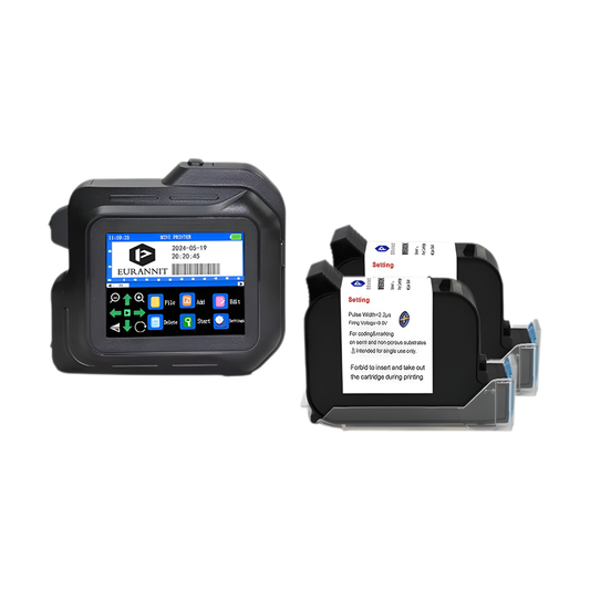 Mini Inkjet Printer with Two Inks for QR and Barcode