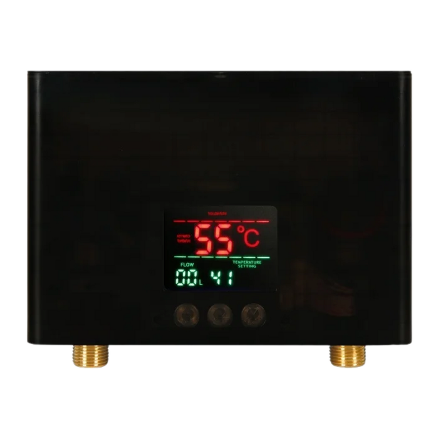 Black Wall Mounted Hot Water Heater 5500W Kitchen Use