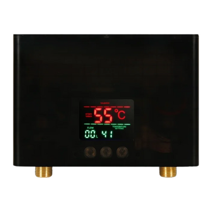 Black Wall Mounted Hot Water Heater 5500W Kitchen Use