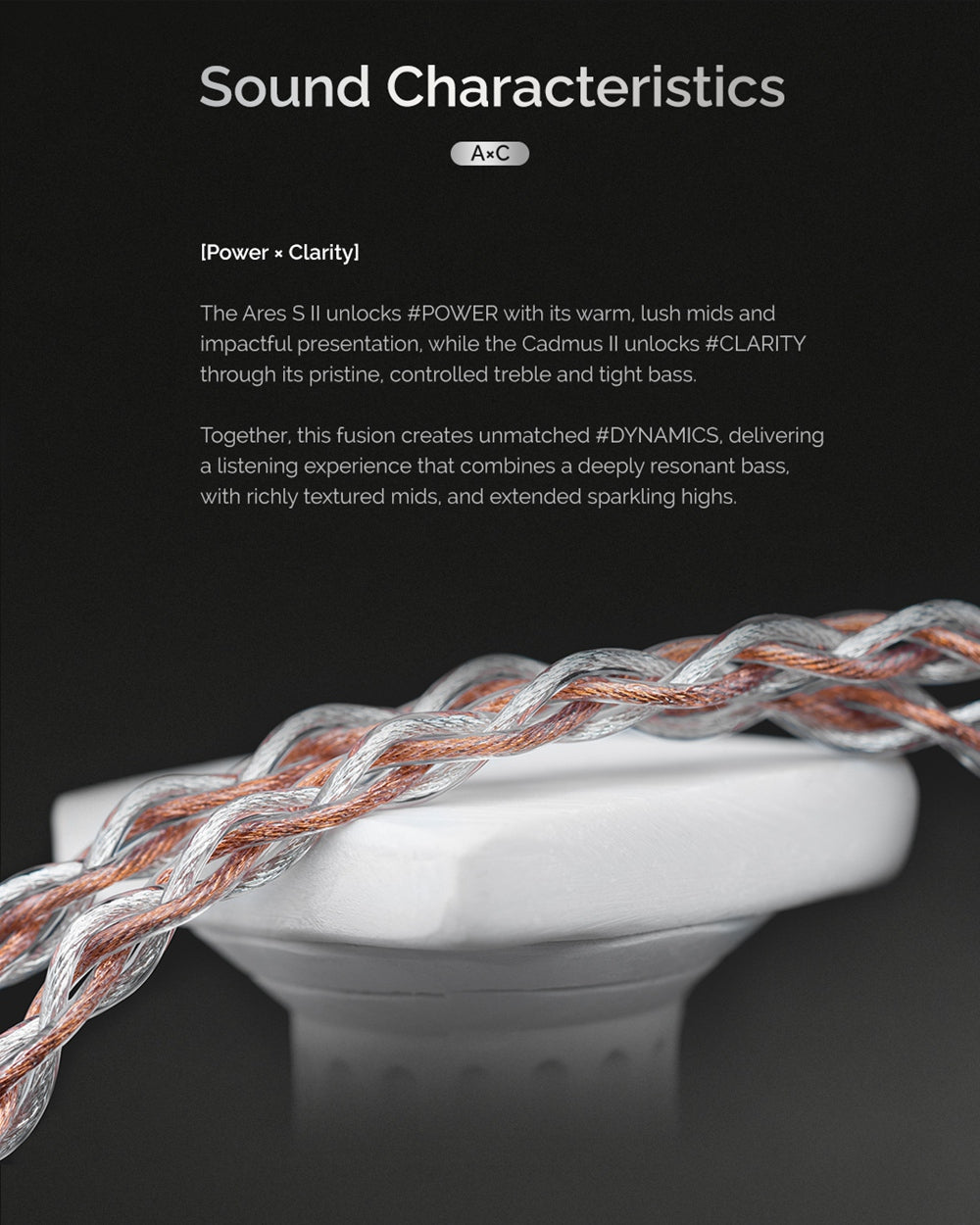 AxC II 4.4mm 2-Pin MMCX Earphone Upgrade Cable