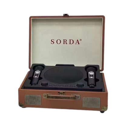 Portable Bluetooth Suitcase Speaker for Home and Outdoor Karaoke