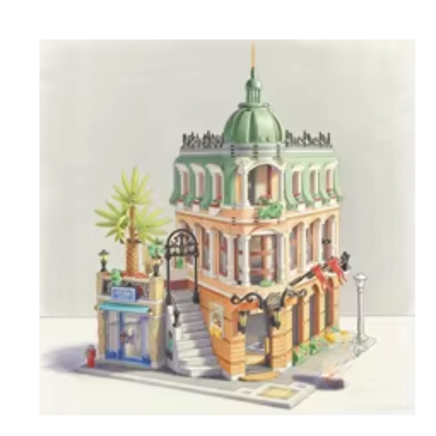 Boutique Hotel Building Blocks Modular City Street Set