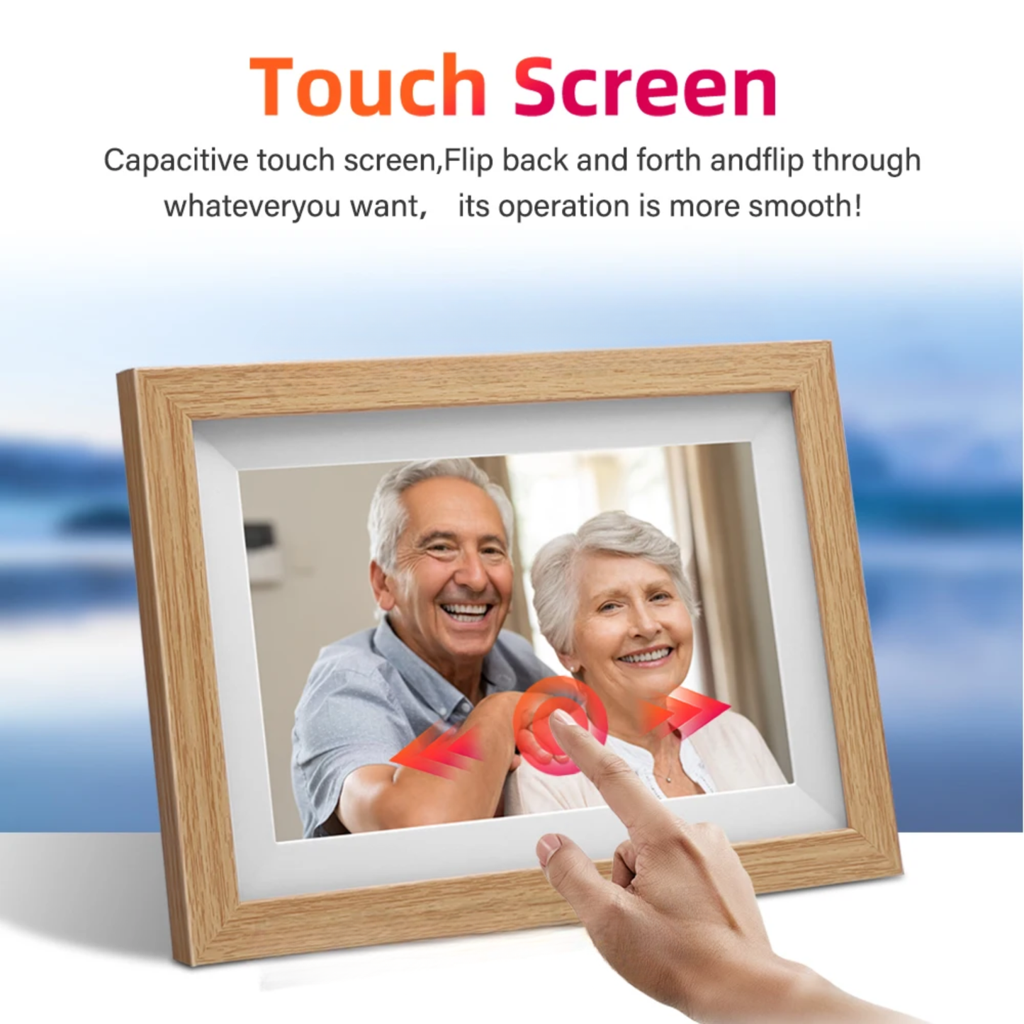 10.1 Inch WiFi Digital Photo Frame 32GB IPS Touch