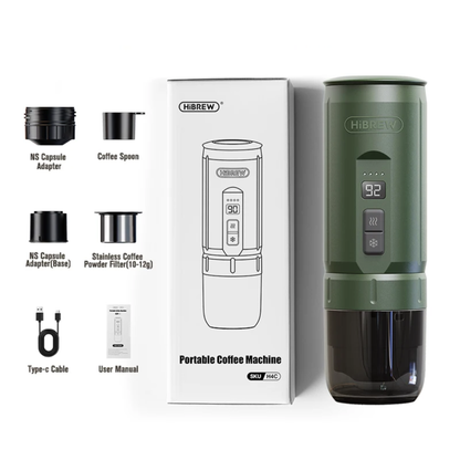 H4C Classic Espresso Maker for Home Car Camping