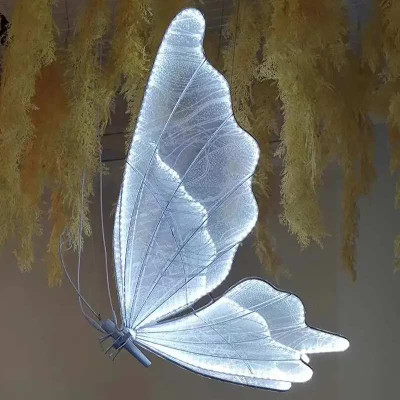White Butterfly 60cm LED Lace Light for Party Setting