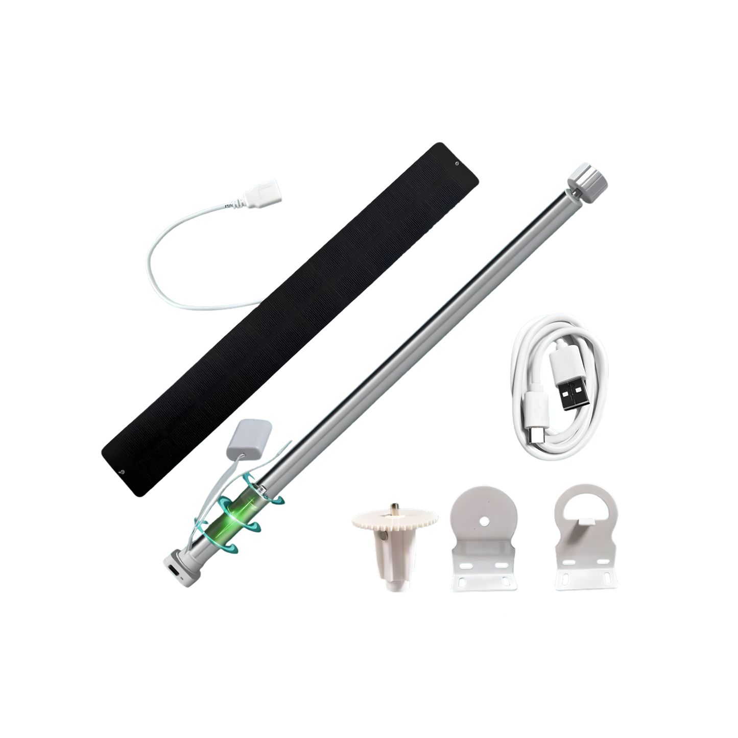Smart Tuya Blind Motor Kit 28mm with Solar Panel
