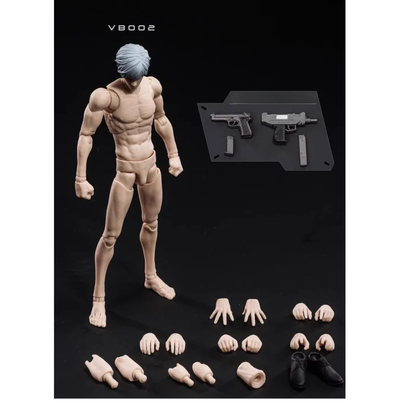 Poseable Male Soldier Figure 1/12 Scale with Accessories