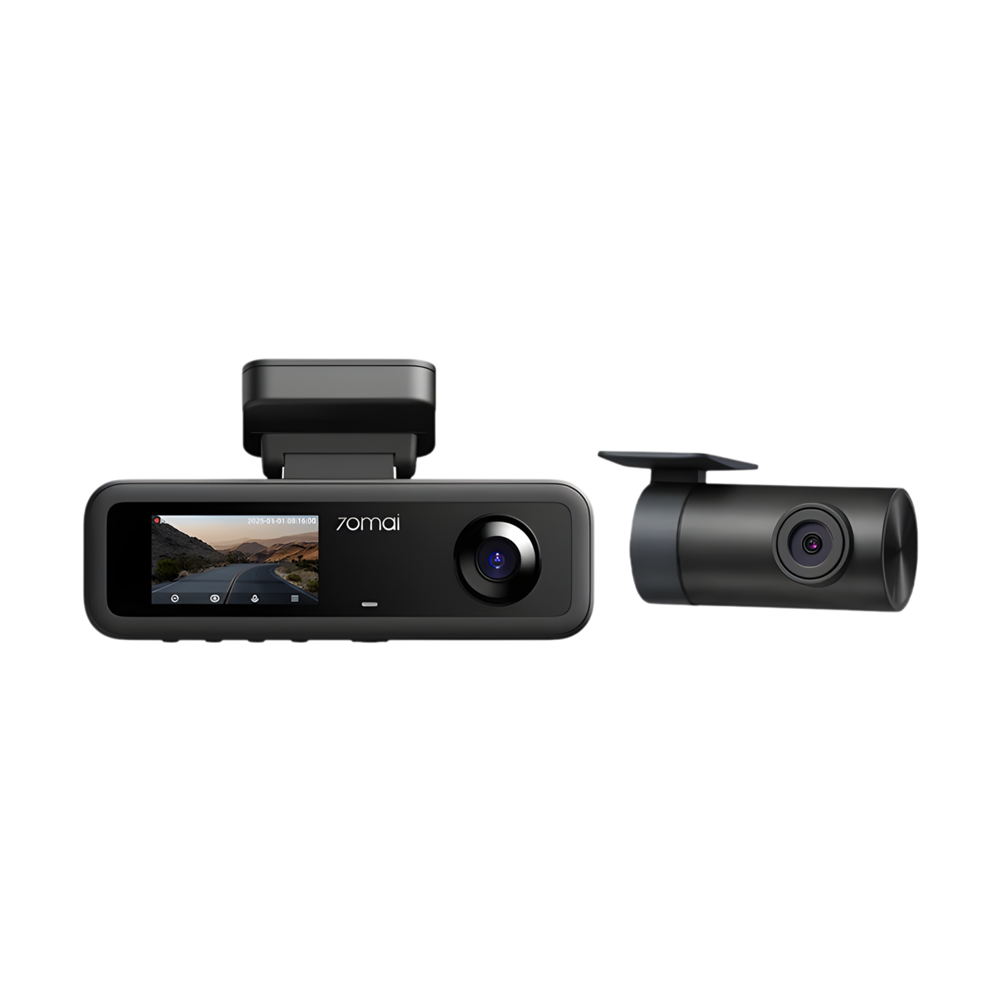 3-Channel 4K Dash Cam with Voice Control GPS