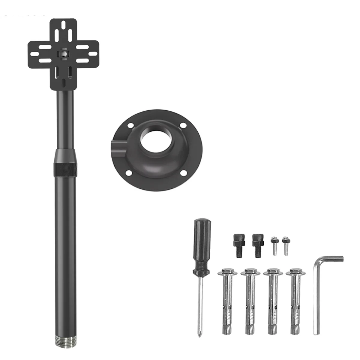 Adjustable 3D Hologram Fan Mount Universal Steel Hook Stand