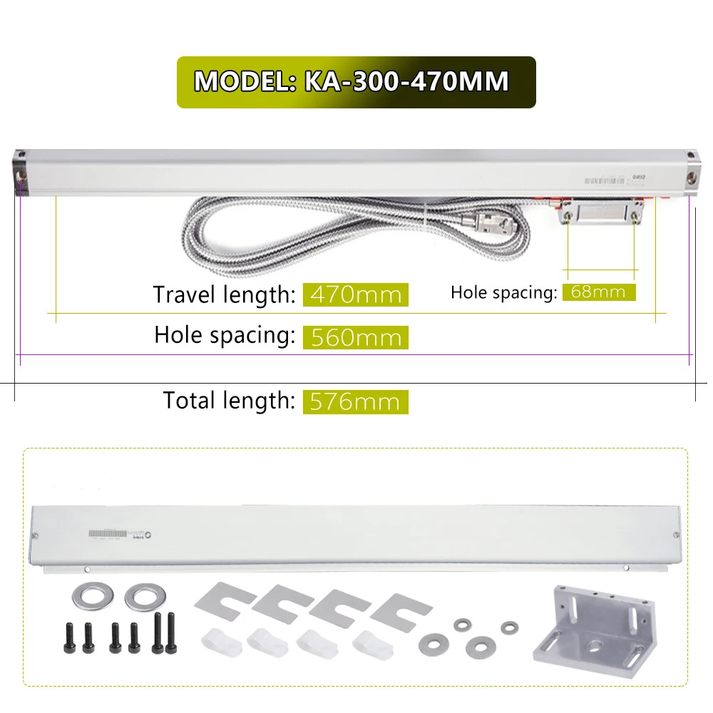 470mm Optical Linear Scale Sensor for DRO Machines