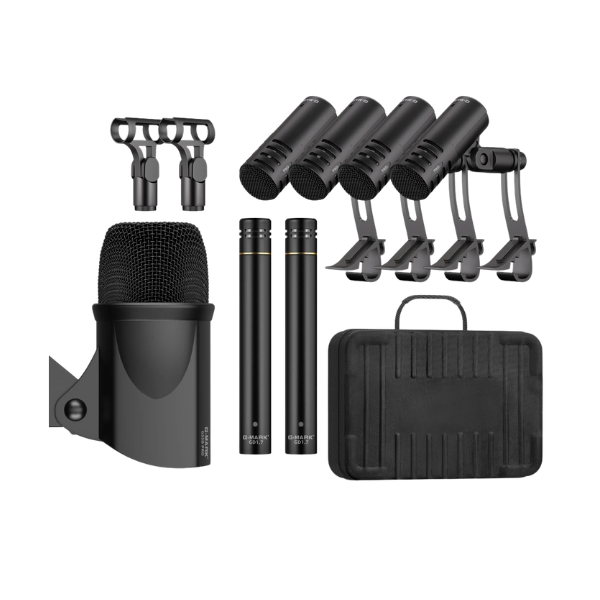 7-Piece Drum Microphone Kit with Carrying Case