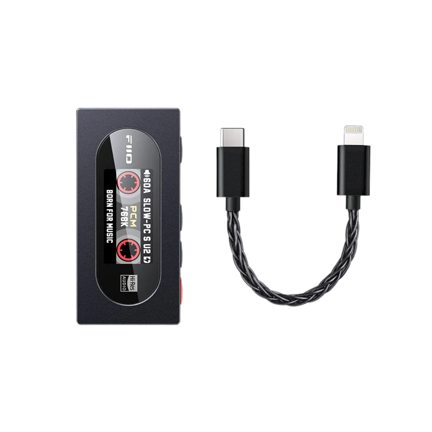 Portable USB DAC AMP with Lightning Cable Hi Res Audio