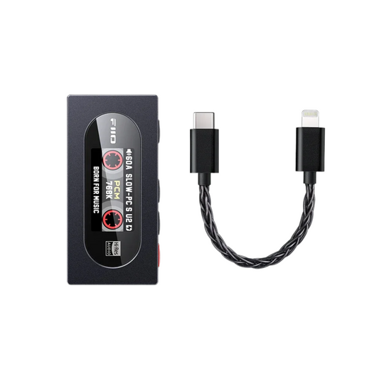 Portable USB DAC AMP with Lightning Cable Hi Res Audio