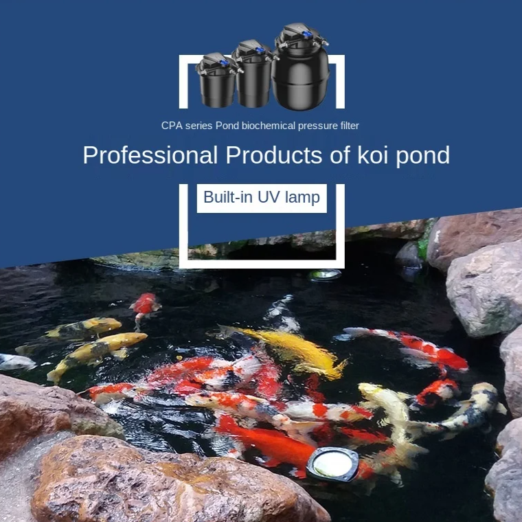 Compact Fish Pond Filtration System 1500L for Clear Water