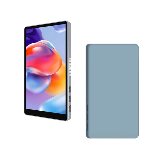 Vlog and Selfie Monitor with Blue Silicone Cover