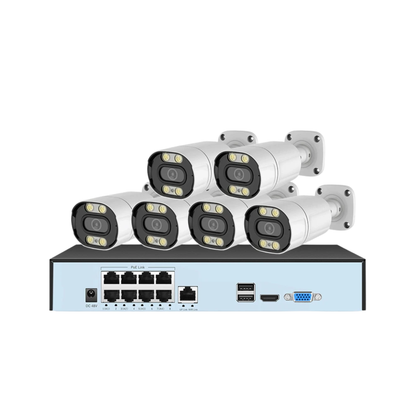 8CH 5MP CCTV Kit with 6 Cameras