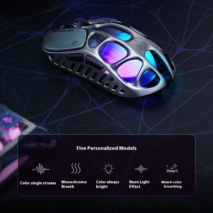 Wireless Gaming Mouse with RGB Lighting and Tri Mode Control