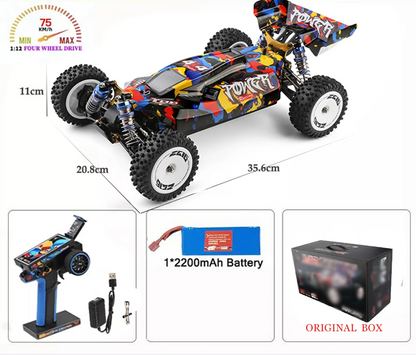 1/12 Scale 4WD RC Car with Powerful Speed Motor