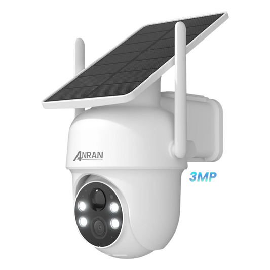 2K 3MP Wireless Solar Security Camera with PIR Detection
