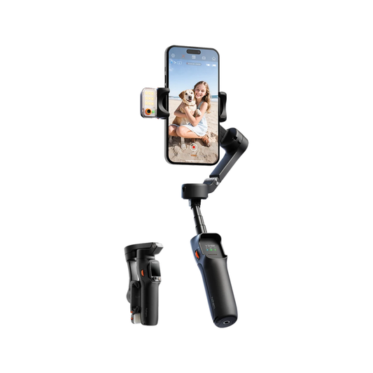 Portable Black 3-Axis Gimbal for iPhone & Android