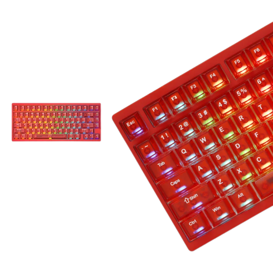 Red Magnetic Switch Gaming Keyboard with Rapid Trigger and RGB