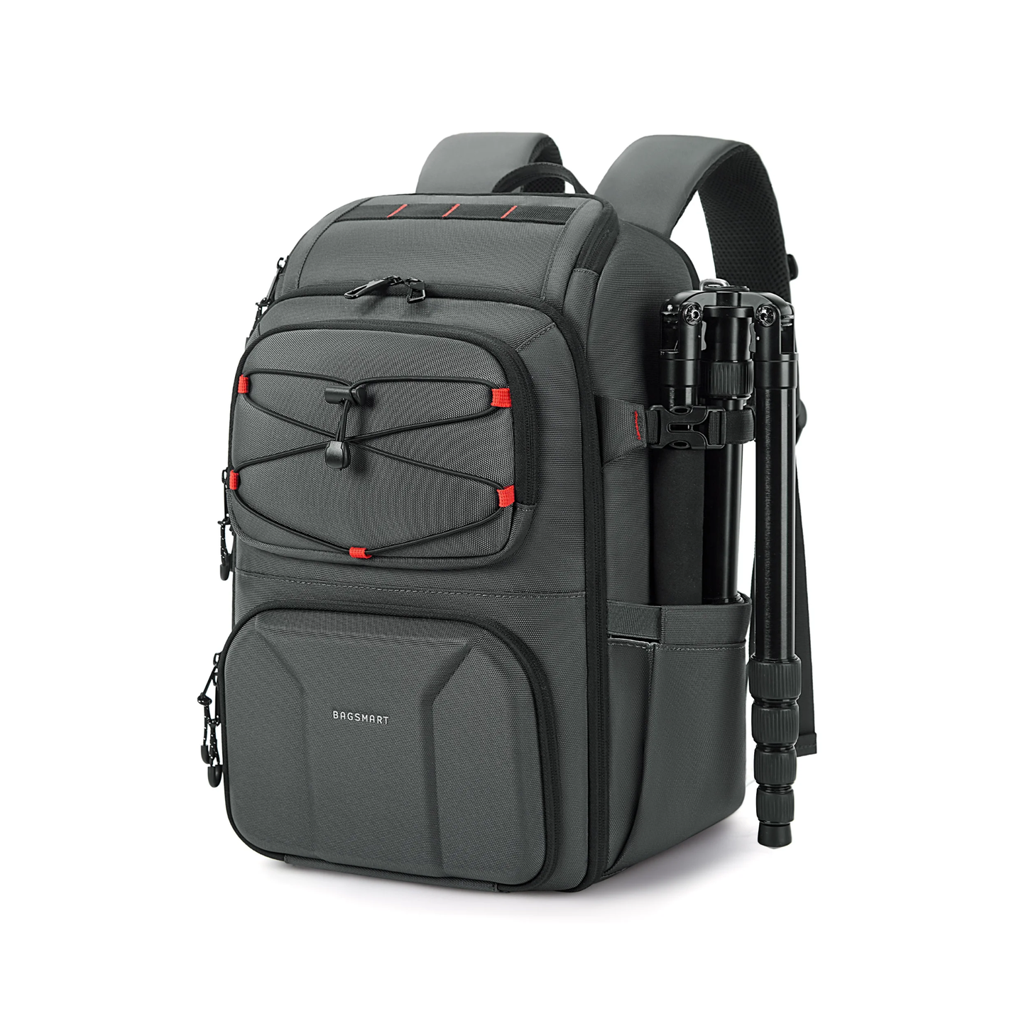 Dark Grey Camera Backpack with Laptop Slot and Tripod Holder